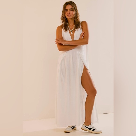 FREE PEOPLE Selena White Maxi Dress XS - Picture 1 of 8
